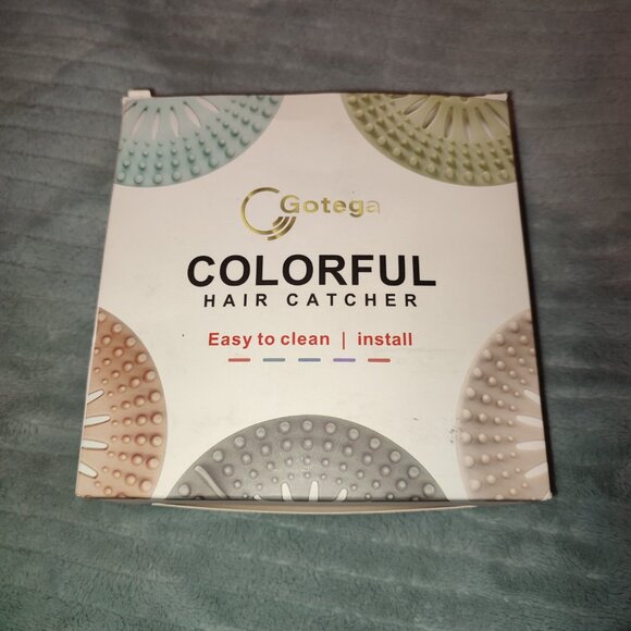 New in Box 5 PCS Gotega Hair Catcher Bathroom Shower Drain Protection Silicone - Picture 6 of 8